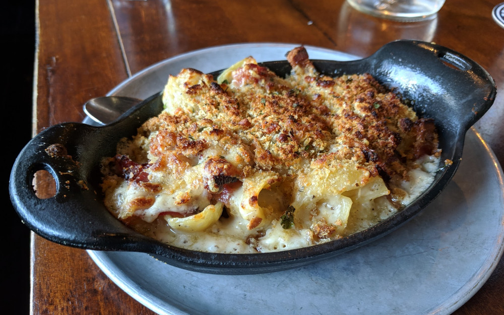 The Bine's Bacon Mac and Cheese