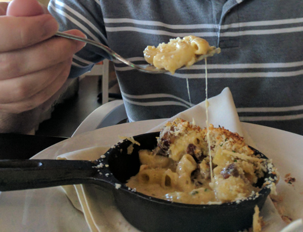 The sauce was a little runny, but very tasty and cheesy!